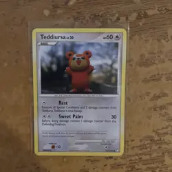 Teddiursa 105/123 Pokemon English Diamond & Pearl Mysterious Treasures 2007 MP - Image 1