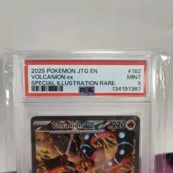 Volcanion EX 182/159 Journey Together Special Illustration Rare Pokemon PSA 9 - Image 2