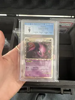 CGC 9 Espeon 81/90 Prime Holo Pokemon Undaunted - Image 1