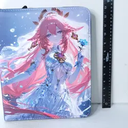 Yae Miko Boa Card Binder 3-Ring Anime Waifu Double Sided Redemption Folder - Image 3