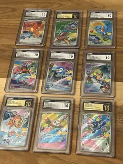 Full Set CGC GEM MINT 10 First Partner Illus Collection Series 1 Promos Pokemon - Image 1