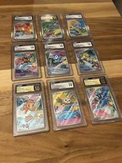 Full Set CGC GEM MINT 10 First Partner Illus Collection Series 1 Promos Pokemon - Image 2
