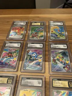 Full Set CGC GEM MINT 10 First Partner Illus Collection Series 1 Promos Pokemon - Image 3