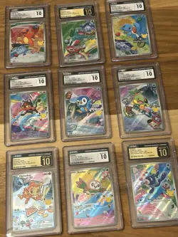 Full Set CGC GEM MINT 10 First Partner Illus Collection Series 1 Promos Pokemon - Image 5