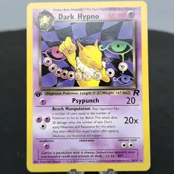 Dark Hypno 1st Edition 26/82 Team Rocket Rare Non-Holo Pokemon TCG NM Vtg - Image 1