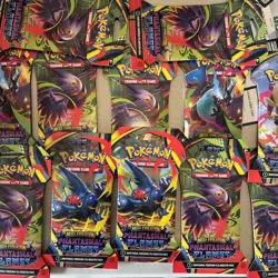 Pokemon Mega Evolution Phantasmal Flames Sleeved Booster Pack x12 SEALED IN HAND - Image 2