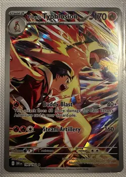 Pokemon Ethan's Typhlosion 190/182 Destined Rivals Illustration Rare Holo - Image 1