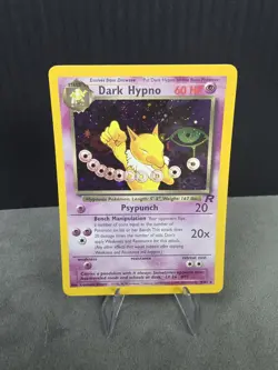 Pokemon TCG Dark Hypno Holo Rare 9/82 Unlimited Edition Vintage English LP 👌 - Image 1