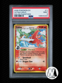 2006 Pokemon EX Holon Phantoms Latias #11 Holo Rare PSA 9 (English) - Image 1