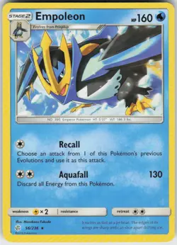 EMPOLEON 56/236 COSMIC ECLIPSE POKEMON RARE NM/M - Image 1