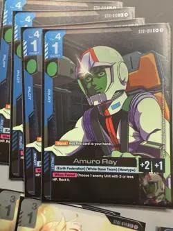 Gundam Card Game Starter Deck ST01 Heroic Beginnings GOD DECK ALL FOIL LR+ C+ - Image 3