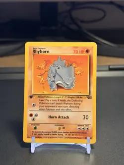 Pokemon TCG Rhydon Ryhorn Jungle 1st Edition Uncommon Set 1999 WOTC 45/64 - Image 2