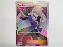 Pokemon Cynthia Full Art Ultra Rare Holo Trainer 148/156 SM-Ultra Prism HP - Image 1