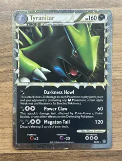 Pokemon TCG Tyranitar Prime Unleashed 88/95 Holo Holo Rare Prime - Image 1