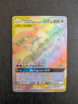 Moltres & Zapdos & Articuno GX 69/68 Hidden Fates Full Art Holo Pokemon 2019 NM - Image 1