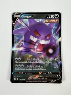Gengar V 156/264 Holo V Rare Fusion Strike Pokemon Near Mint - Image 1