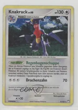 Garchomp Holo German Pokemon Diamond & Pearl Mysterious Treasures #9 2007 - Image 1