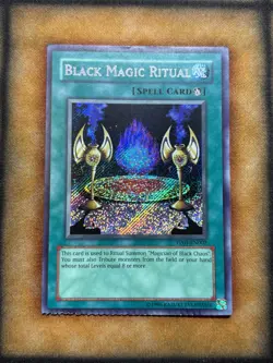Yugioh Black Magic Ritual PP01-EN002 Secret Rare CRIMPED - Image 1