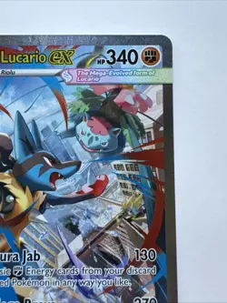 Mega Lucario ex Pokemon Card (Mega Evolution 179/132) SIR MINT - Image 2