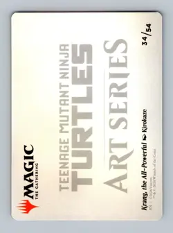 Krang, the All-Powerful Art Card Art Series: Teenage Mutant Ninja Turtles MTG NM - Image 2