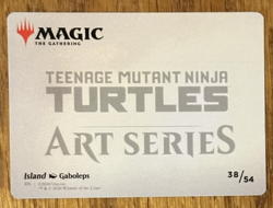 MTG Teenage Mutant Ninja Turtles Art Card, Island 38/54 - Image 2