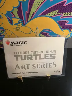 Commander's Plate 50/54 - Art Series - Teenage Mutant Ninja Turtles MTG Art Card - Image 2