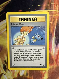 Pokemon TCG Card 2000 Gym Heroes Misty's Duel 123/132 - Image 1