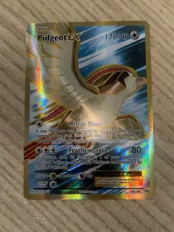 Pidgeot EX (Full Art) 104/108 Evolutions Holo Minty Copy Pokemon Card - Image 2