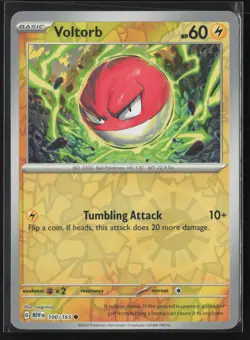 Voltorb Common SV: Scarlet & Violet 151 100/165 NM Pokemon Card Reverse Holo - Image 1