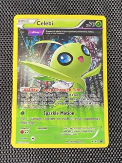 Pokemon Celebi XY93 Promo COSMOS Holo Full Art Pokemon Card LP+ - Image 1