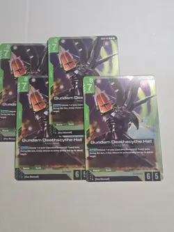 Gundam TCG Gunam Deathscythe Hell GD03-021 R English - X4 Card Playset - Image 1