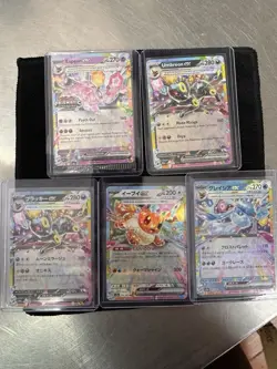 Prismatic Evolutions Espeon EX, Umbreon EX, Eevee EX, Glaceon EX Holo 5 Cards - Image 1