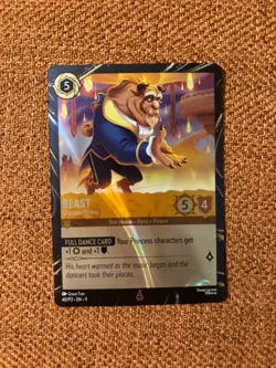 Disney Lorcana Fabled Beast Gracious Prince Promo Card 2025 40/P3 - Image 1