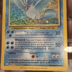 CGC 10 GEM MINT Articuno 009/034 HOLO RARE Classic Pokemon Card 2023 - Image 3