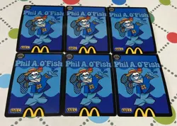6x Phil A. O’Fish (17/24) Mcdonalds Trading Cards 2026 UnRedeemed 4 Free Nuggets - Image 1