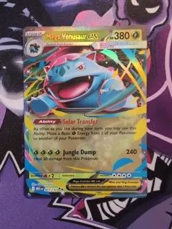 Pokemon TCG Mega Venusaur EX Card 003/132 Mega Evolution - Image 1