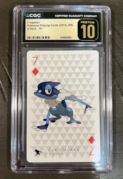 Frogadier Pokemon Playing Cards (2013) JPN X Deck CGC Pristine 10 - Image 1