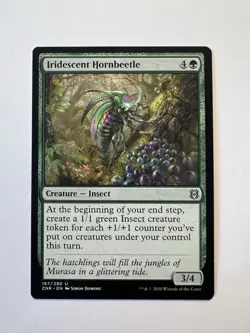 Iridescent Hornbeetle - MTG Zendikar Rising - NM - Image 1