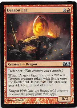 Dragon Egg *FOIL Uncommon* Magic MtG x1 M14 SP - Image 1