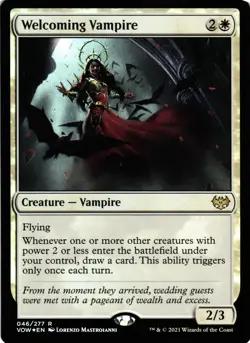 Welcoming Vampire Foil R Crimson Vow 46 NM - Image 1