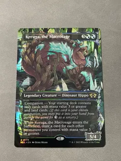 MTG Keruga, the Macrosage - Halo Foil, NM-Mint, English March of the Machine MUL - Image 1