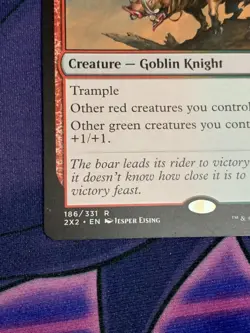 C1870 MAGIC GATHERING MTG DOUBLE MASTERS BOARTUSK LIEGE #186 NM RARE - Image 4