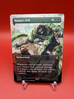 MTG Nature’s Will 0082 Anime Borderless Wilds of Eldraine: Enchanting Tales NM - Image 1