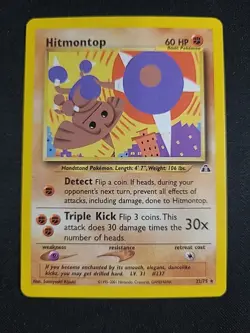Pokemon Tcg Hitmontop 22/75 Neo Discovery Regular NM - Image 1