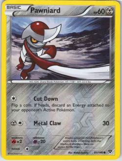 Pawniard – Pokemon TCG XY Base Set 81/146 Reverse Holo Common MP - Image 1