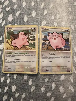 Pokemon Cleffa & Clefairy 17&60/123 Heartgold & Soulsilver Regular (2 cards) - Image 1