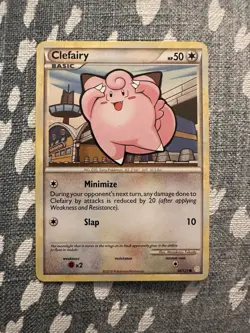 Pokemon Cleffa & Clefairy 17&60/123 Heartgold & Soulsilver Regular (2 cards) - Image 4