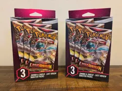 Pokemon TCG : Sword & Shield LOST ORIGIN 3 Booster Hanger Box X2 - Sealed - NEW - Image 1