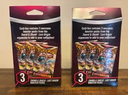 Pokemon TCG : Sword & Shield LOST ORIGIN 3 Booster Hanger Box X2 - Sealed - NEW - Image 4