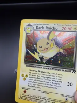 Pokemon TCG Dark Raichu 83/82 Team Rocket Secret Rare Holo Unlimited 2000 - Image 2
